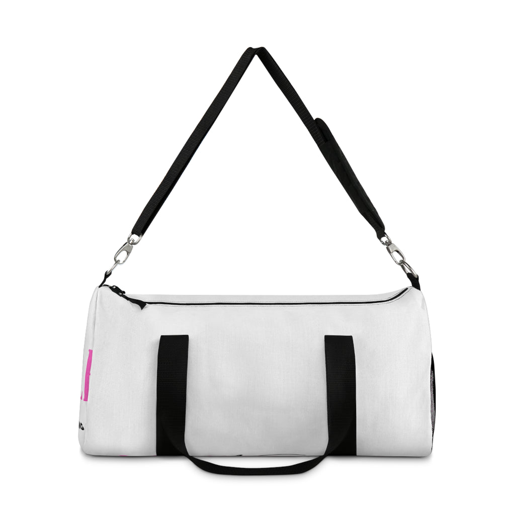 Personalized Pink Script Duffel Bag – Stylish Gym & Travel Weekend Bag