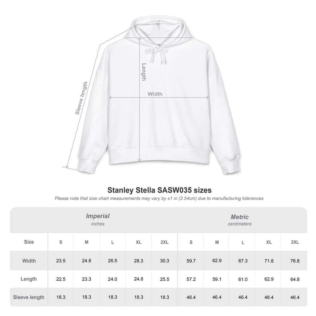 Women's 'Hustler' Organic Hoodie — Pink Script Logo Crop Pullover