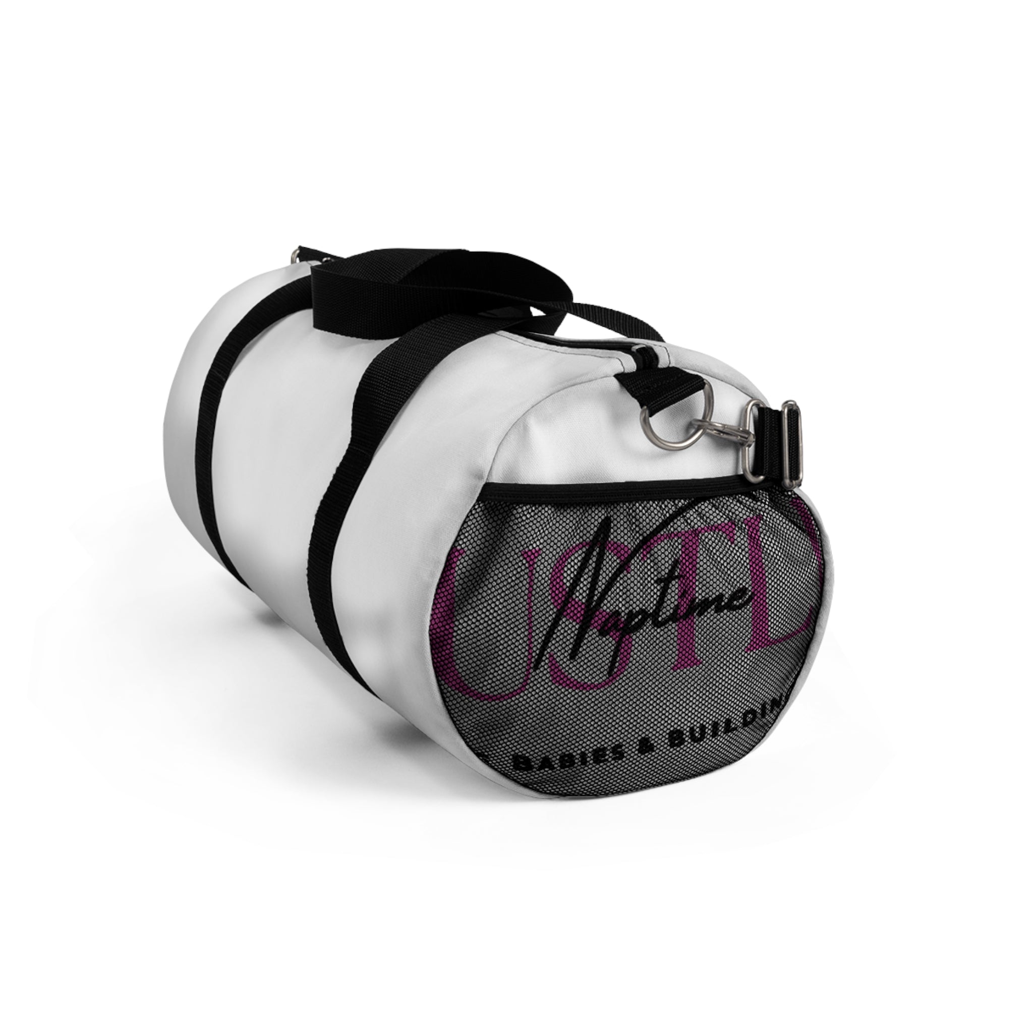 Personalized Pink Script Duffel Bag – Stylish Gym & Travel Weekend Bag