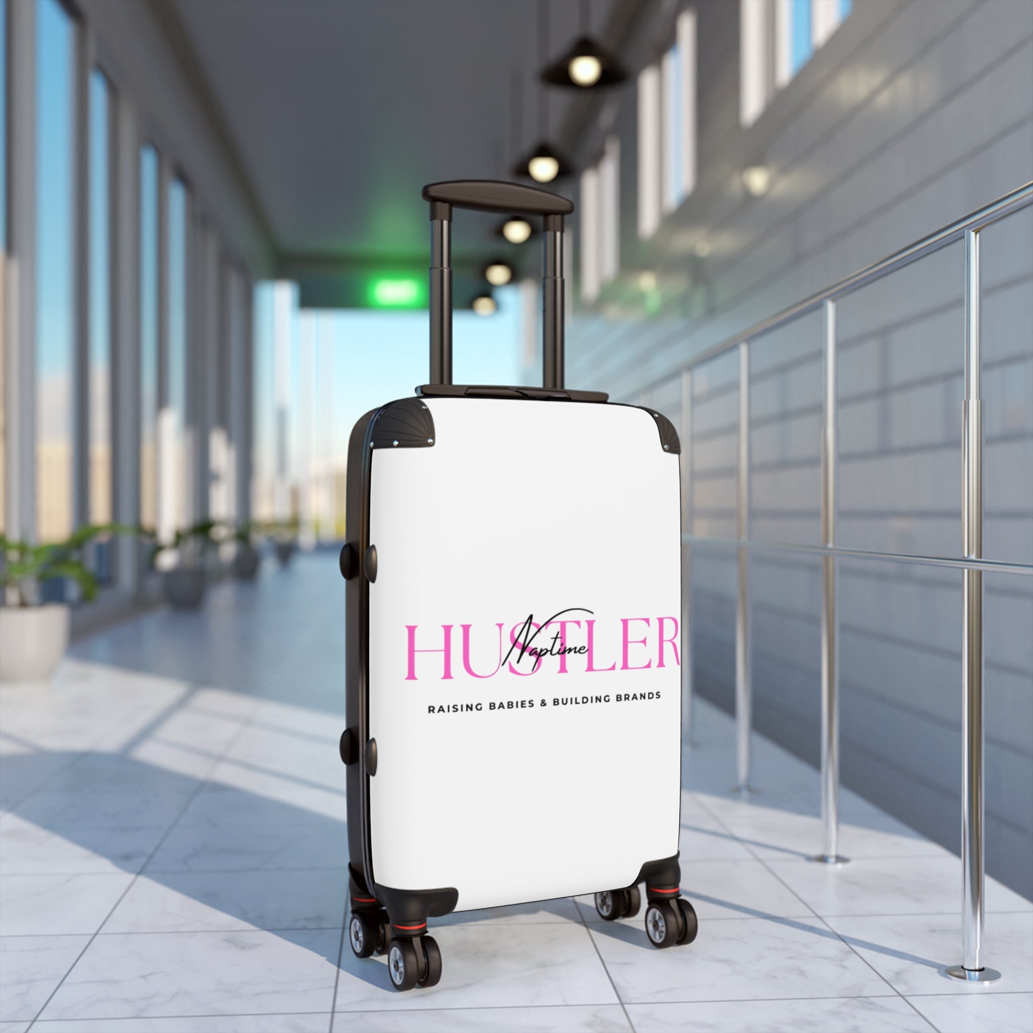 Hustler Mom Carry-On Suitcase – "Raising Babies & Building Brands" Travel Luggage