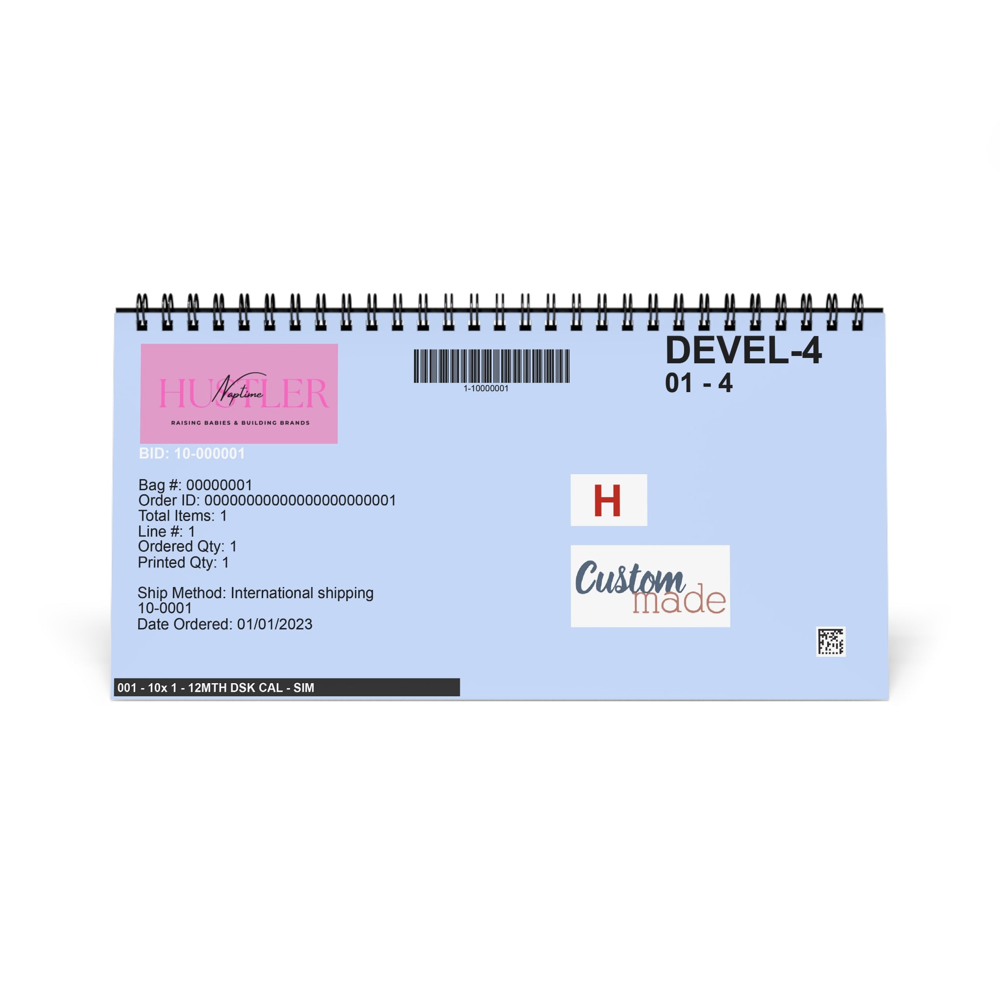 Naptime Hustler Desk Calendar — "Raising Babies & Building Brands"