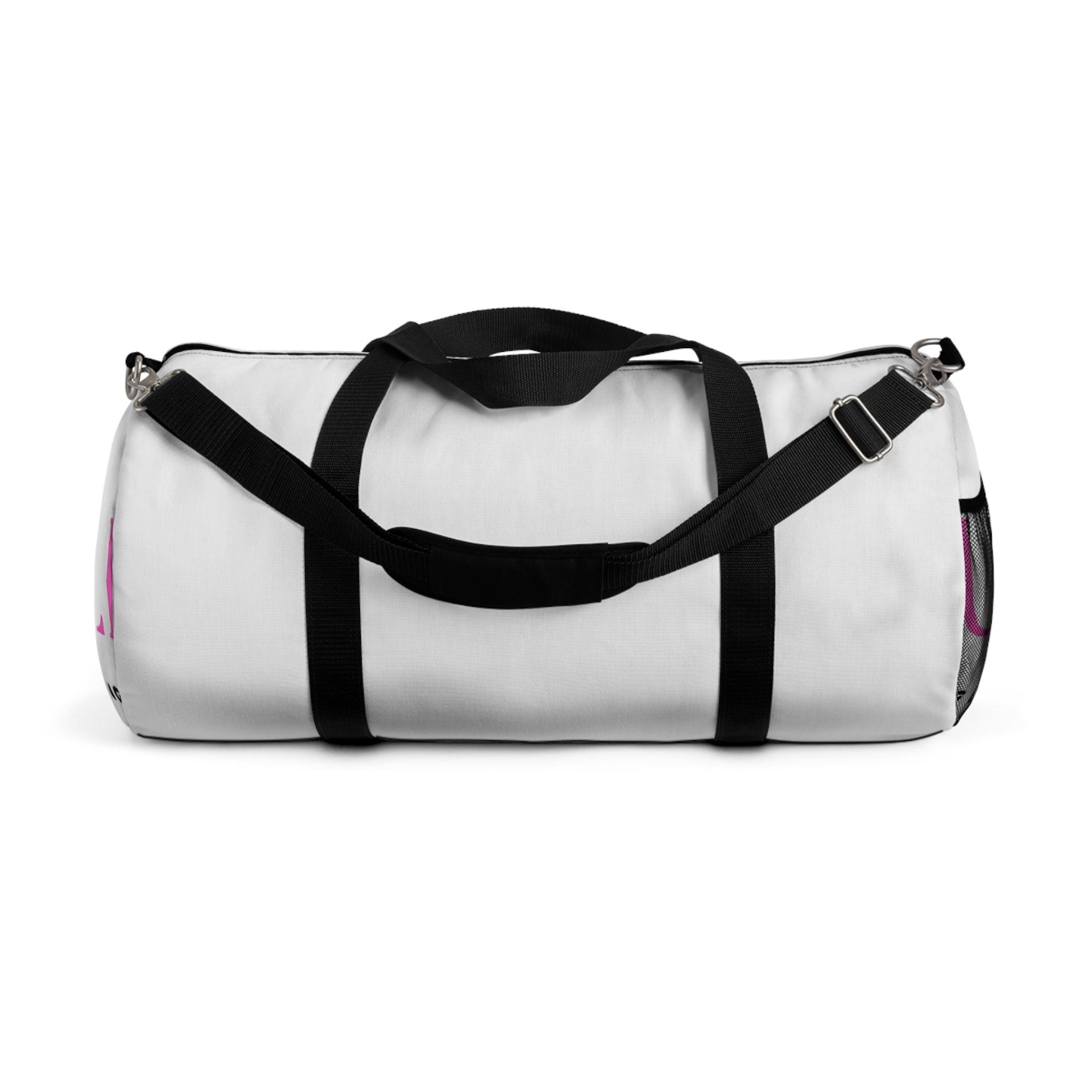 Personalized Pink Script Duffel Bag – Stylish Gym & Travel Weekend Bag