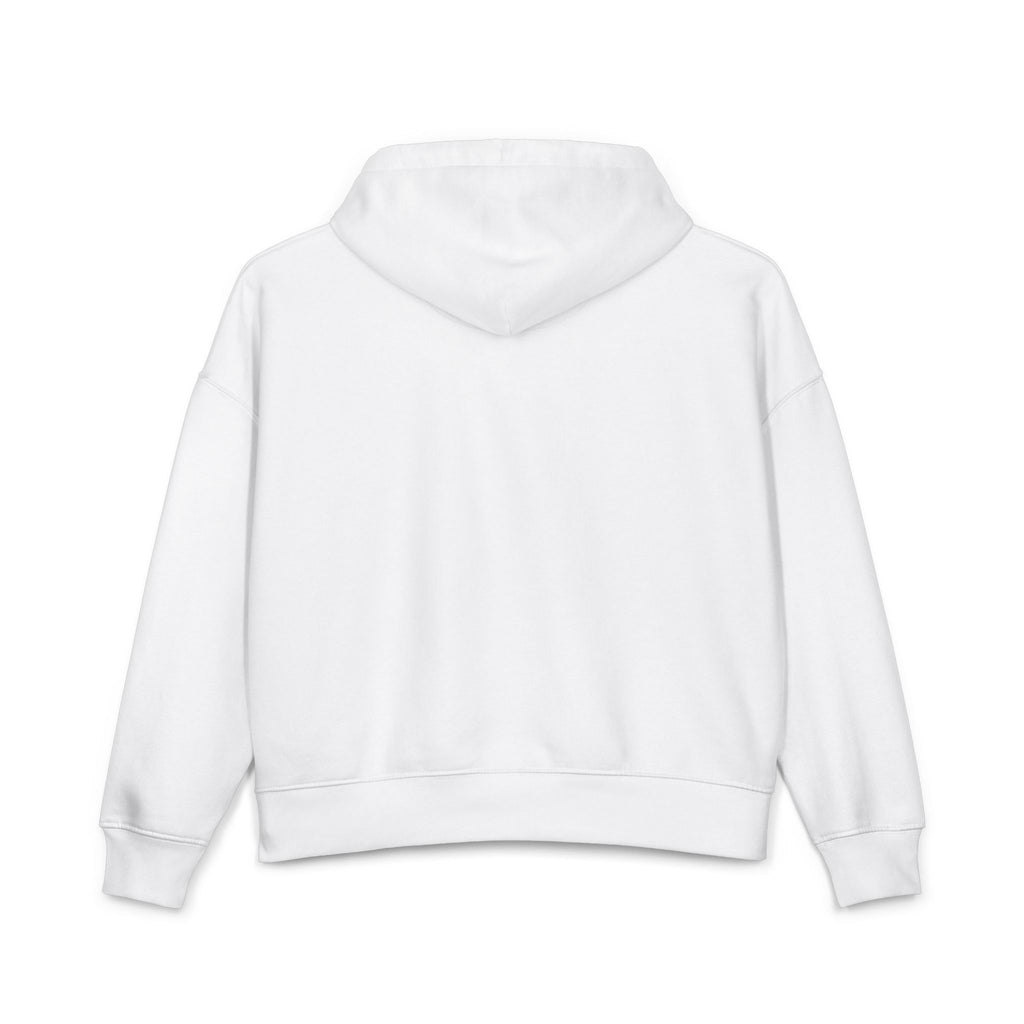 Women's 'Hustler' Organic Hoodie — Pink Script Logo Crop Pullover